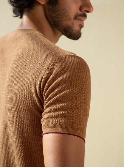 Terracotta Knit Crew