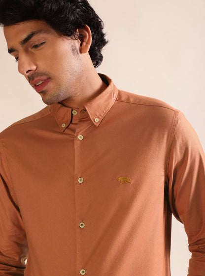 Rust Oxford Shirt - Full