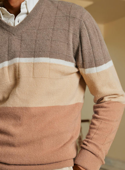 22. Taupe Cashmere Blend Pullover