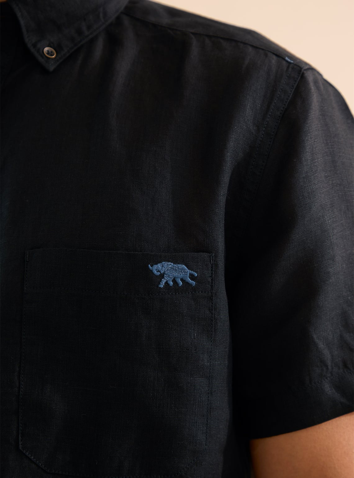 Black Charcoal Linen - Half