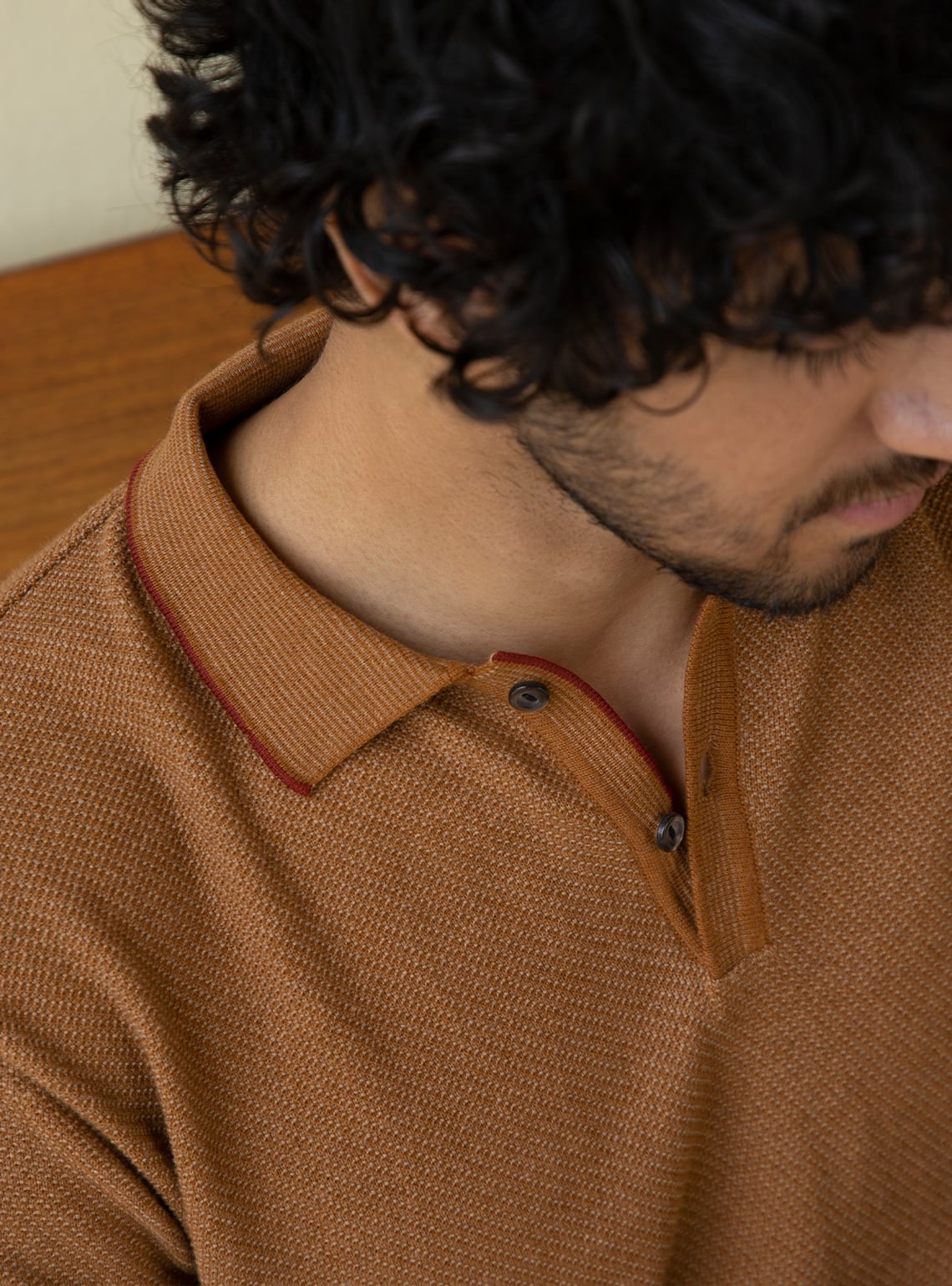 Terracotta Knit Polo