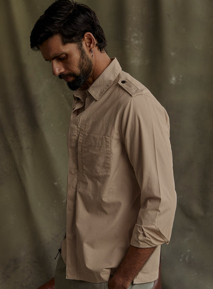 Corbett Khaki Overshirt