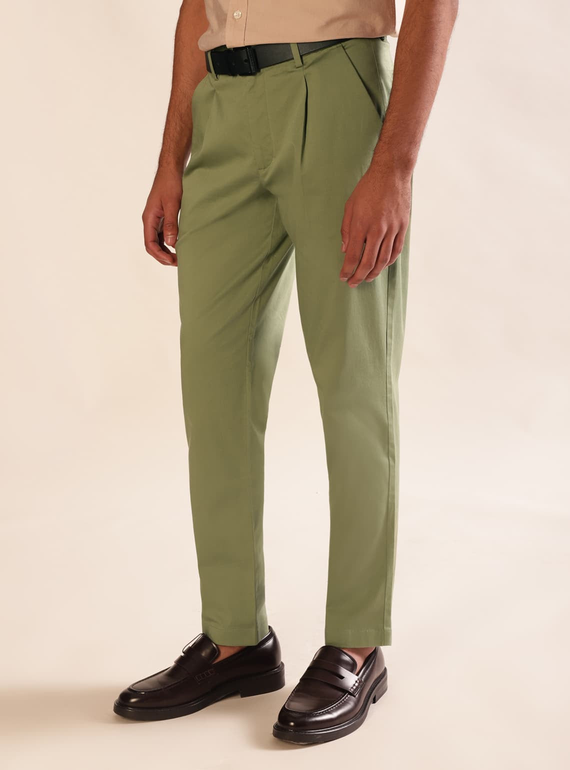 Sage Satin Chino