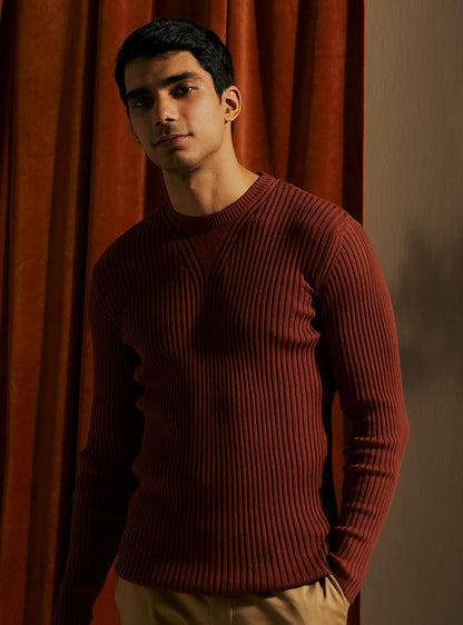 Fire Ribbed Pullover