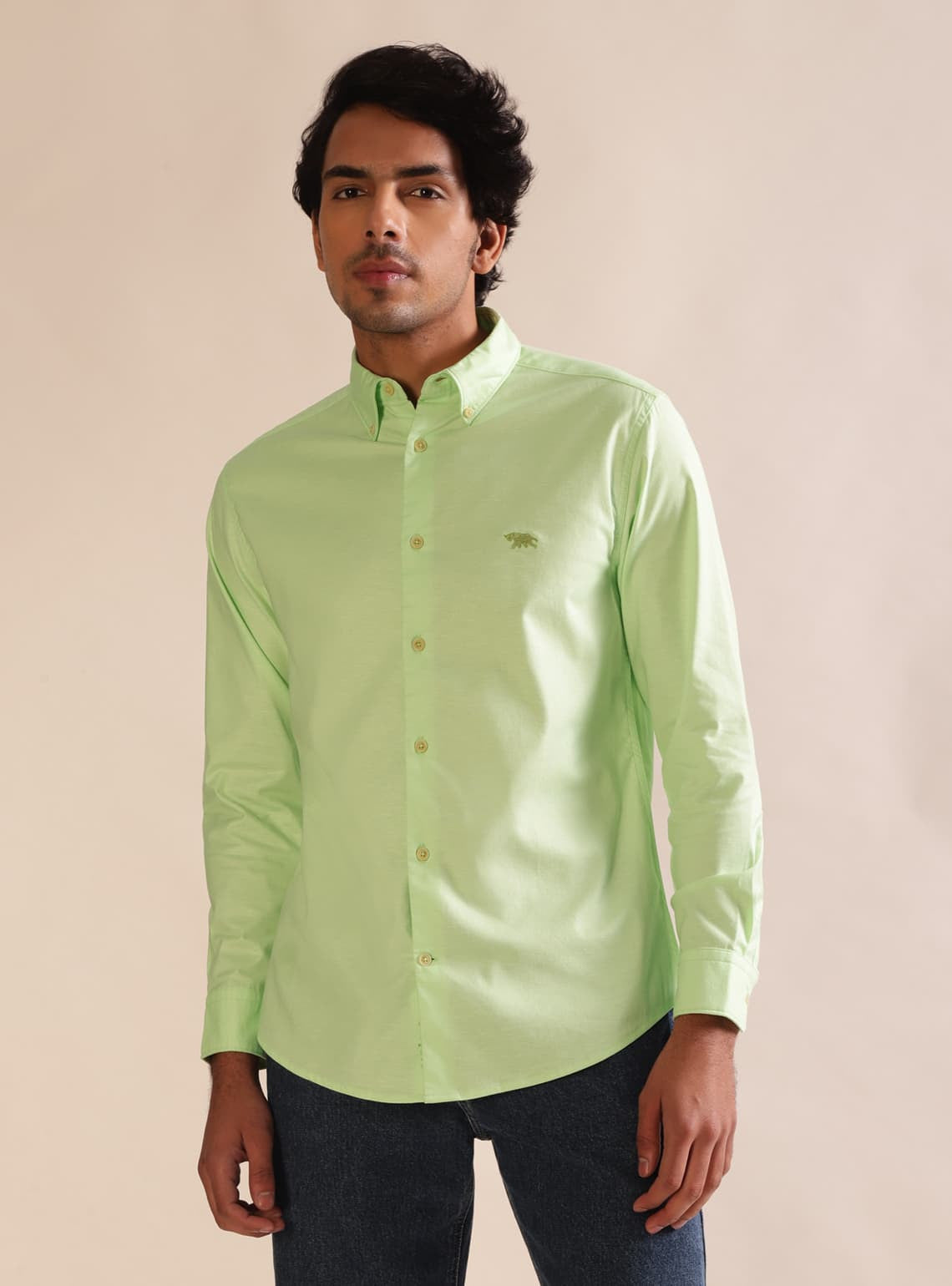 Peridot Oxford Shirt - Full