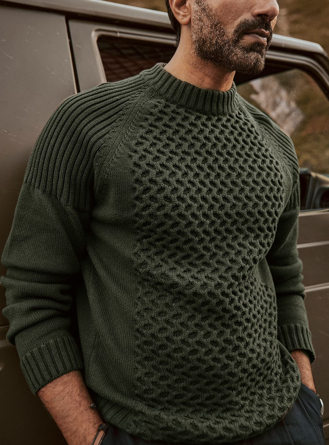 Olive Hunter Pullover