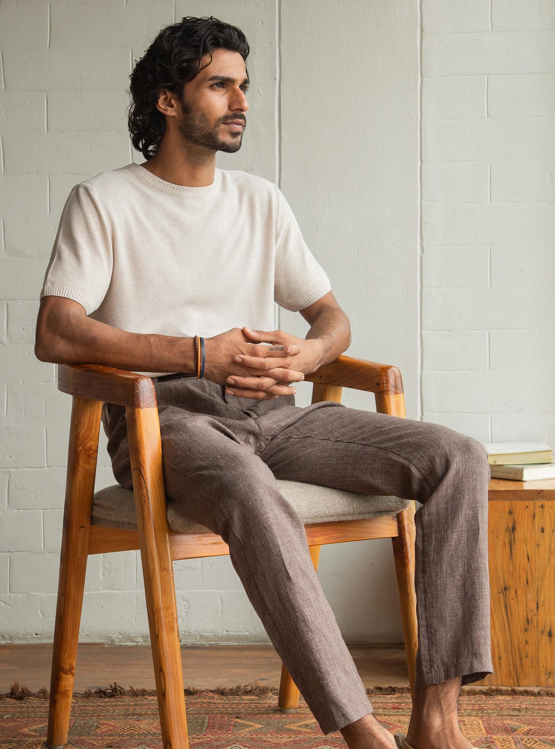 Dark Rye Linen Pants