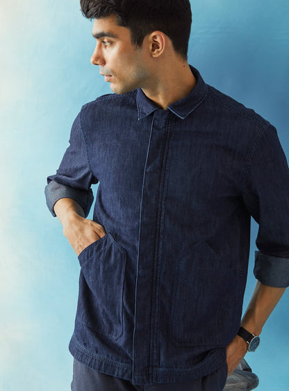 Navy Indigo Overshirt