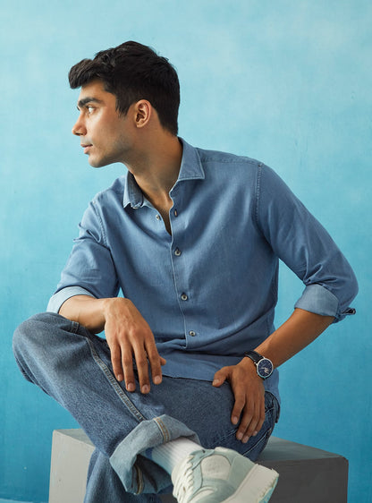 Cornflower Indigo Shirt