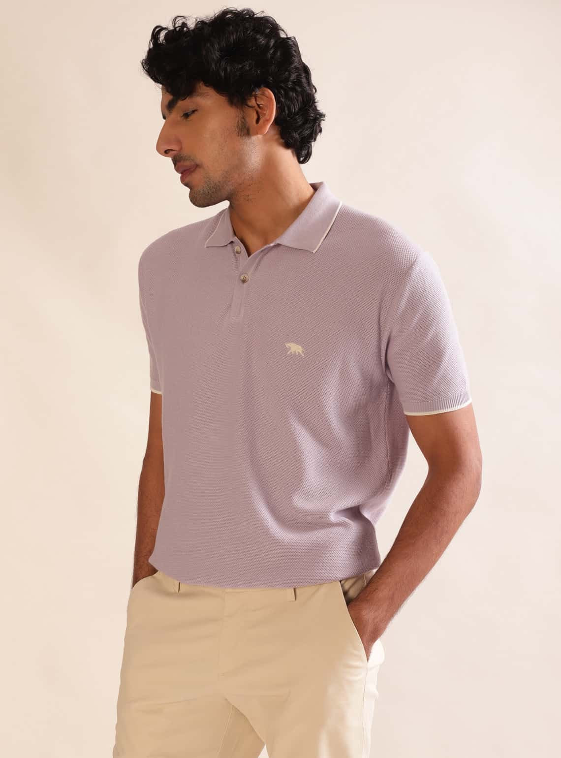 Heather Melange Polo