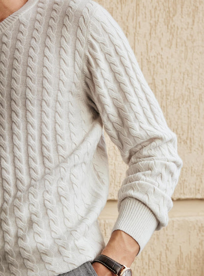 05. Ivory Cashmere Blend Pullover