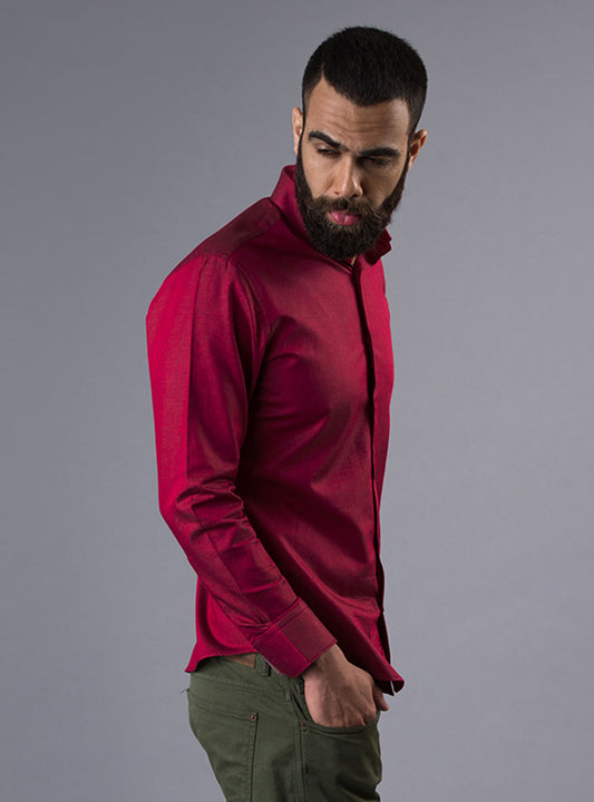 Essential Burgundy Twill