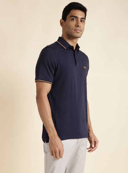 Dark Navy Tipping Polo