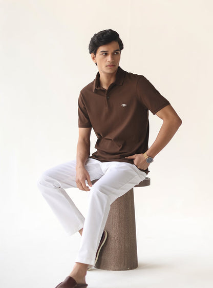 Chestnut Pique Polo