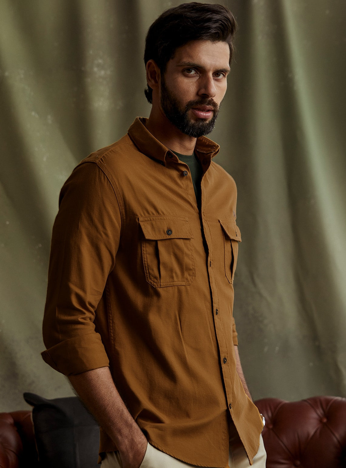 Corbett Ochre Shirt