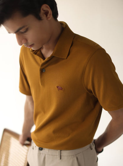 Camel Pique Polo