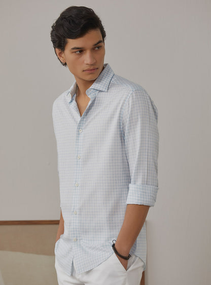 Cornflower Blue Dobby Shirt