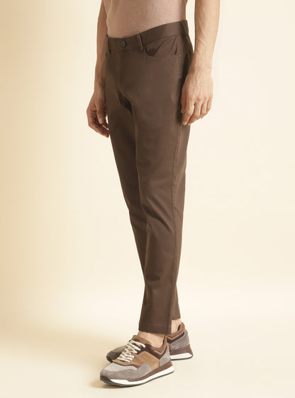 Brown Mahogany Twill Chino