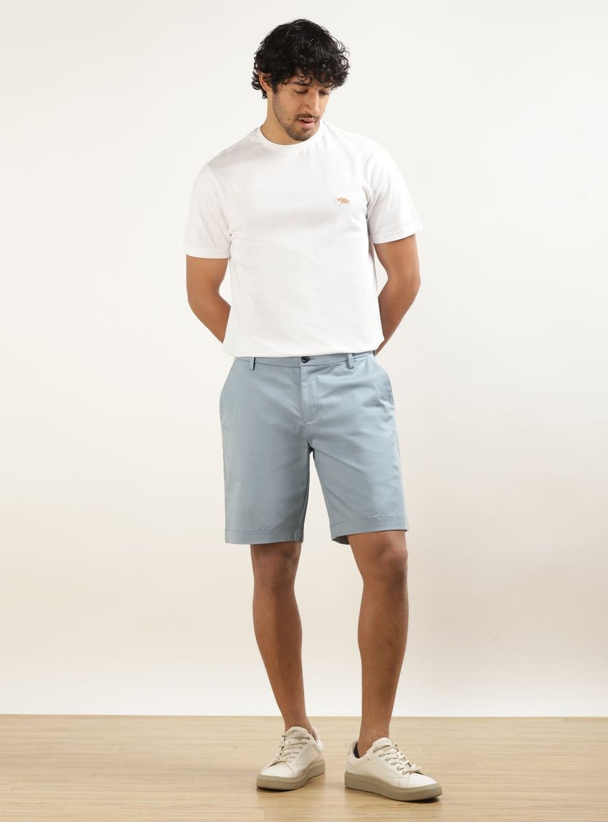 Buy Submarine Blue Shorts | Casual Blue Solids Shortsfor Men Online ...