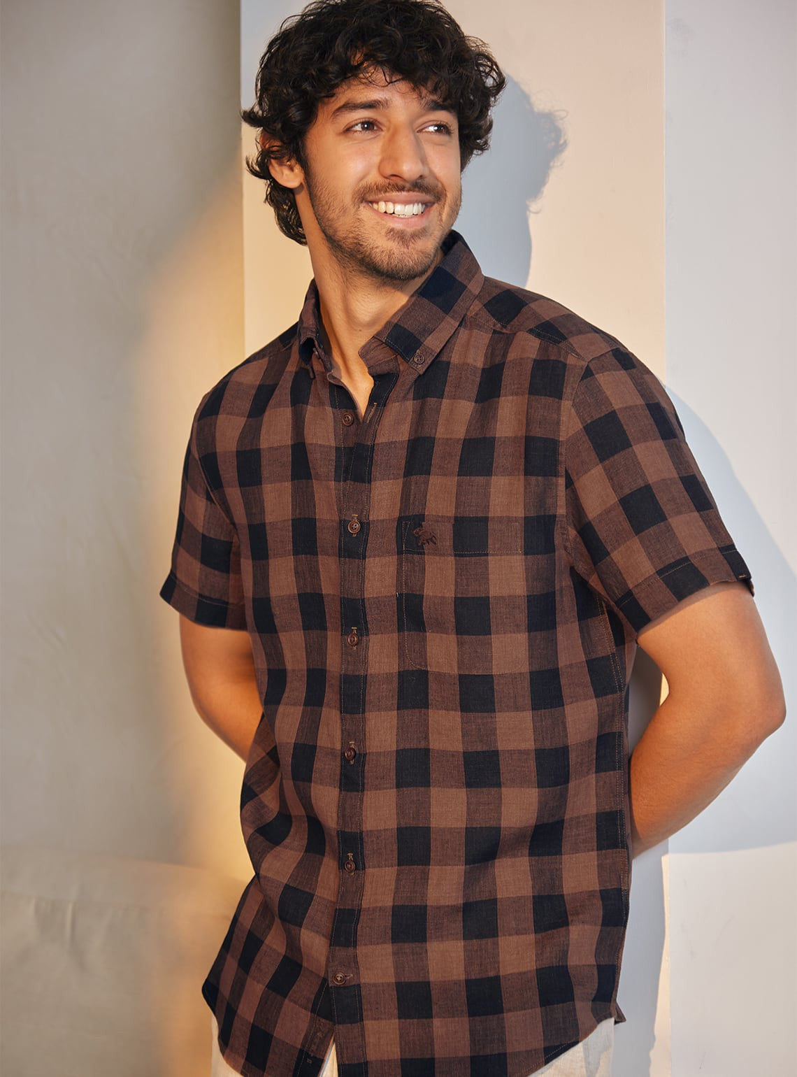 Mochachino Linen Shirt - Half