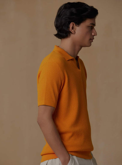 Tangerine Structured Polo