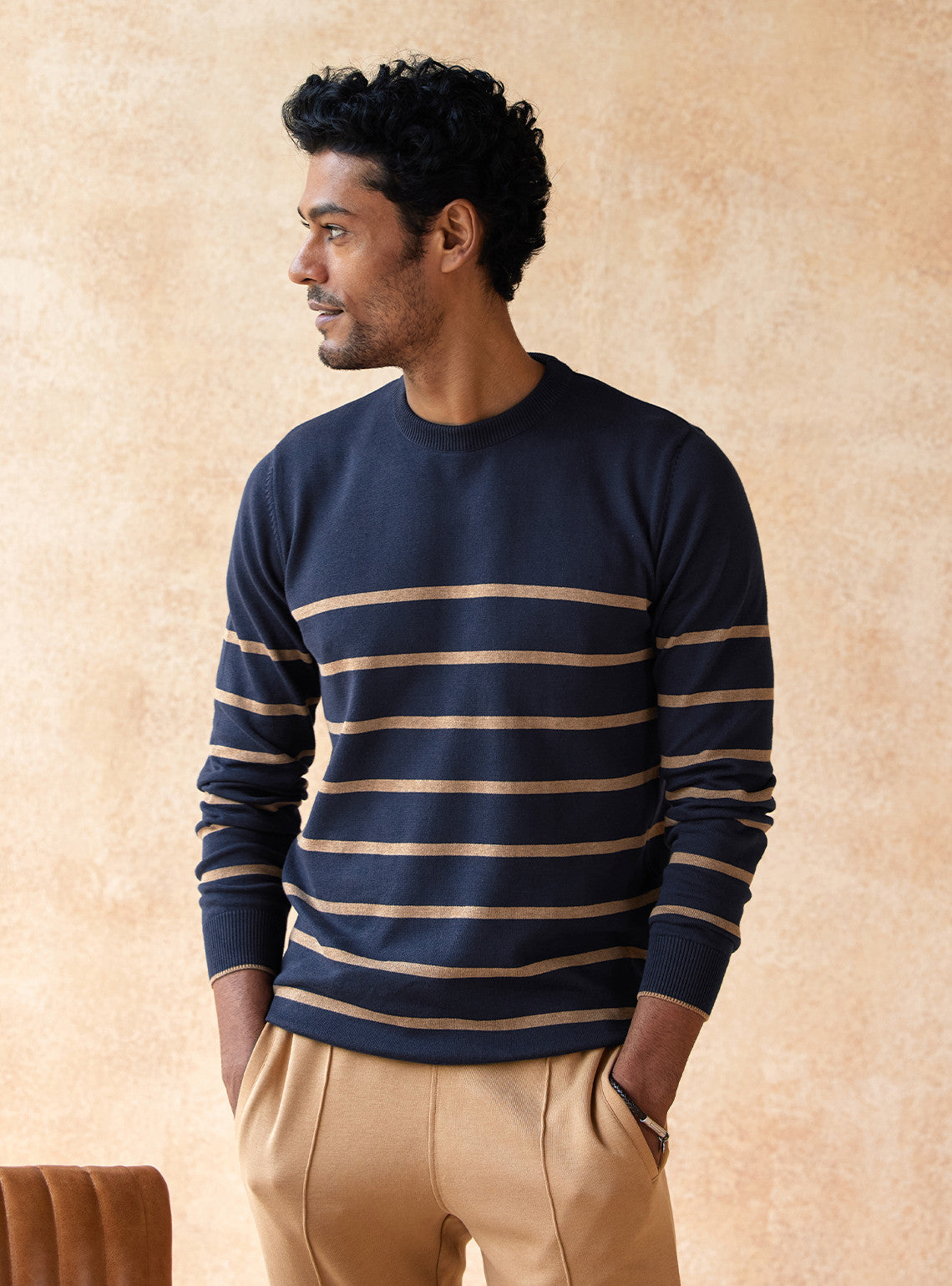 Aurum Navy Pullover