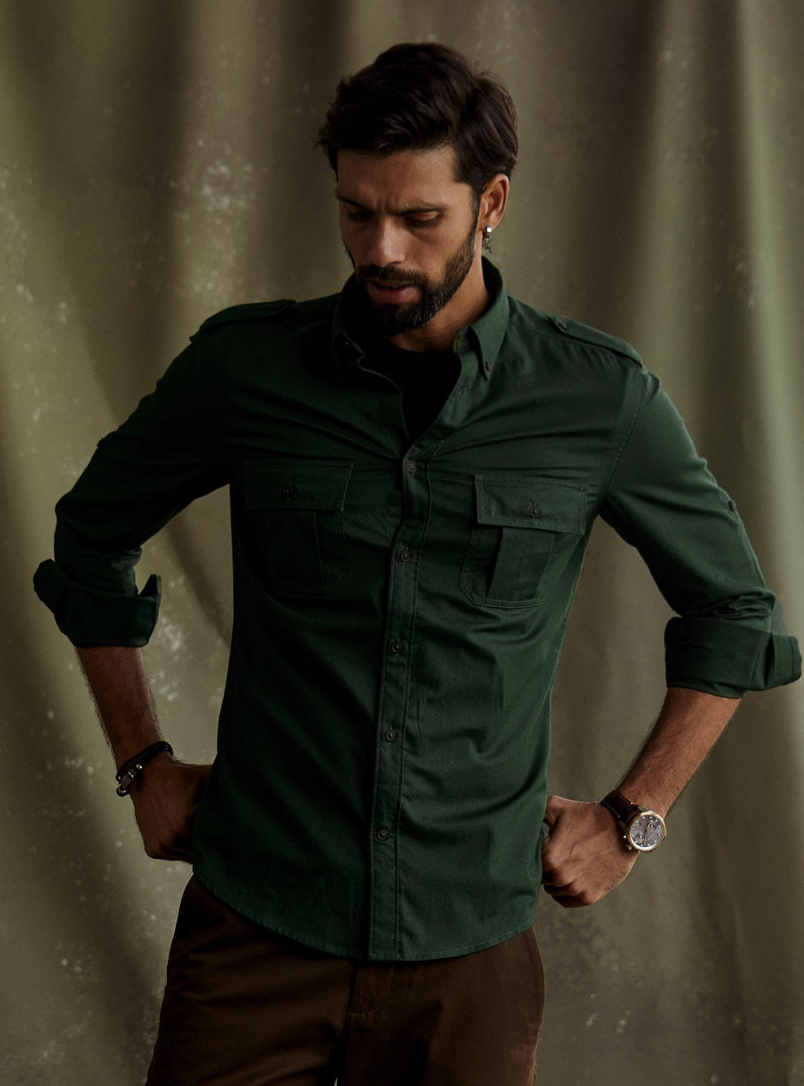 Ranthambore Green Shirt