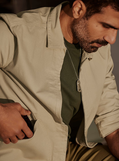 Corbett Sand Overshirt