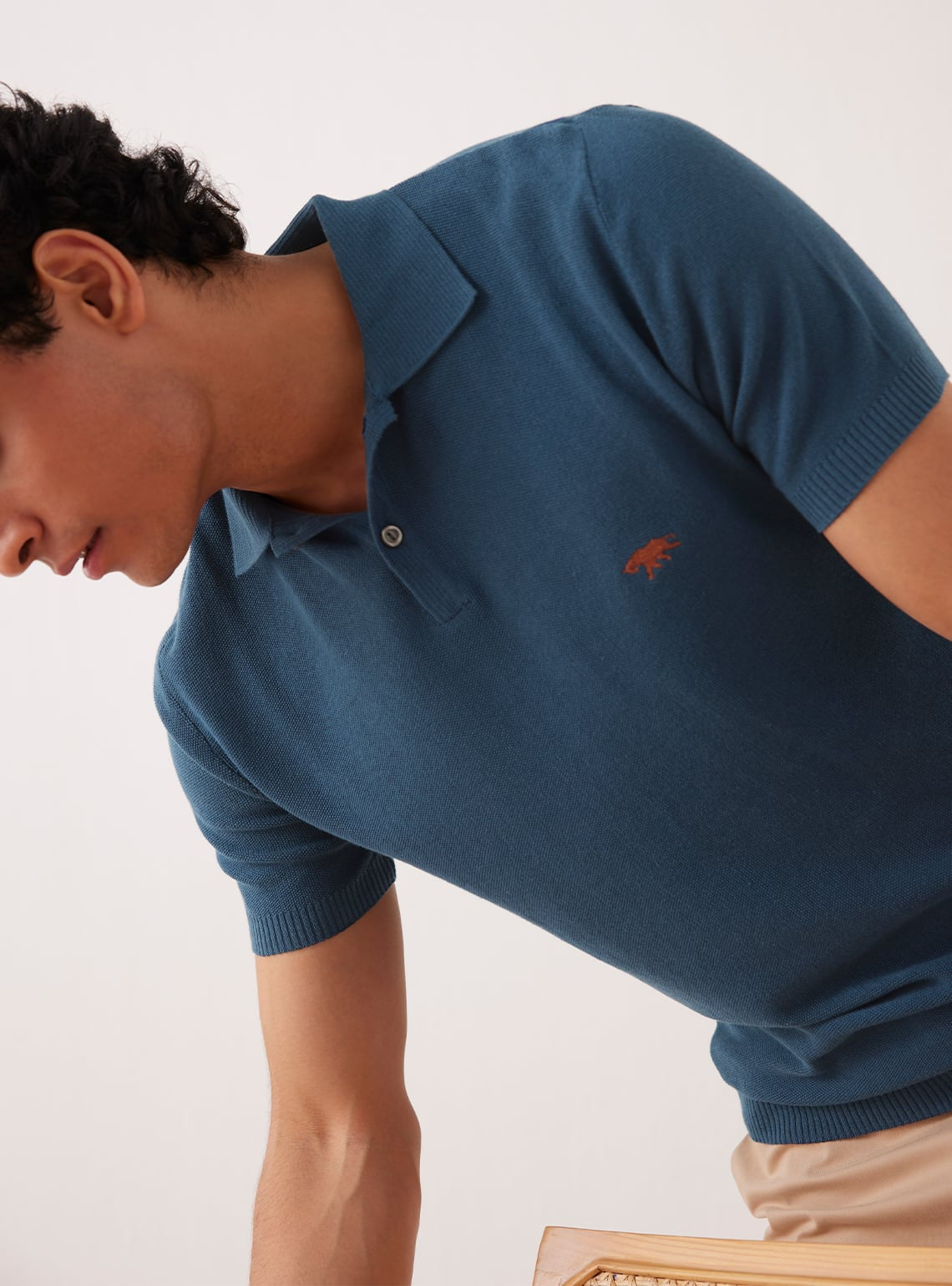 Pacific Blue Knit Polo