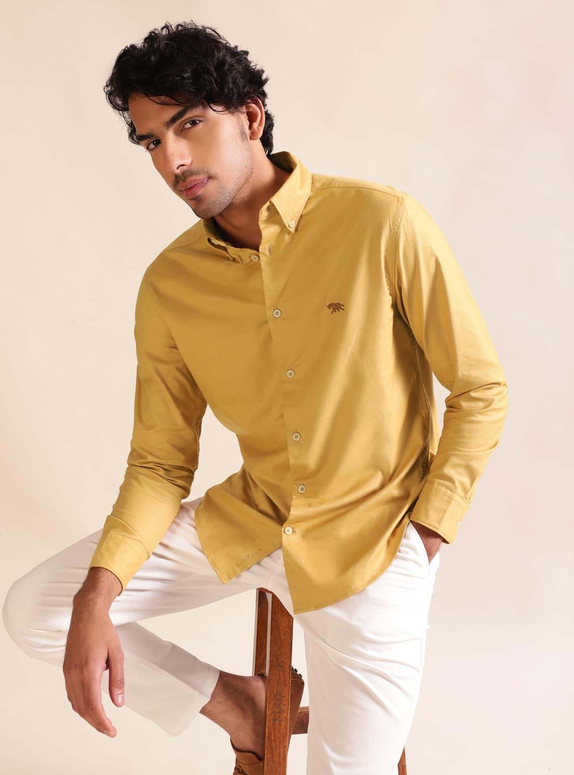 Ochre Oxford Shirt - Full