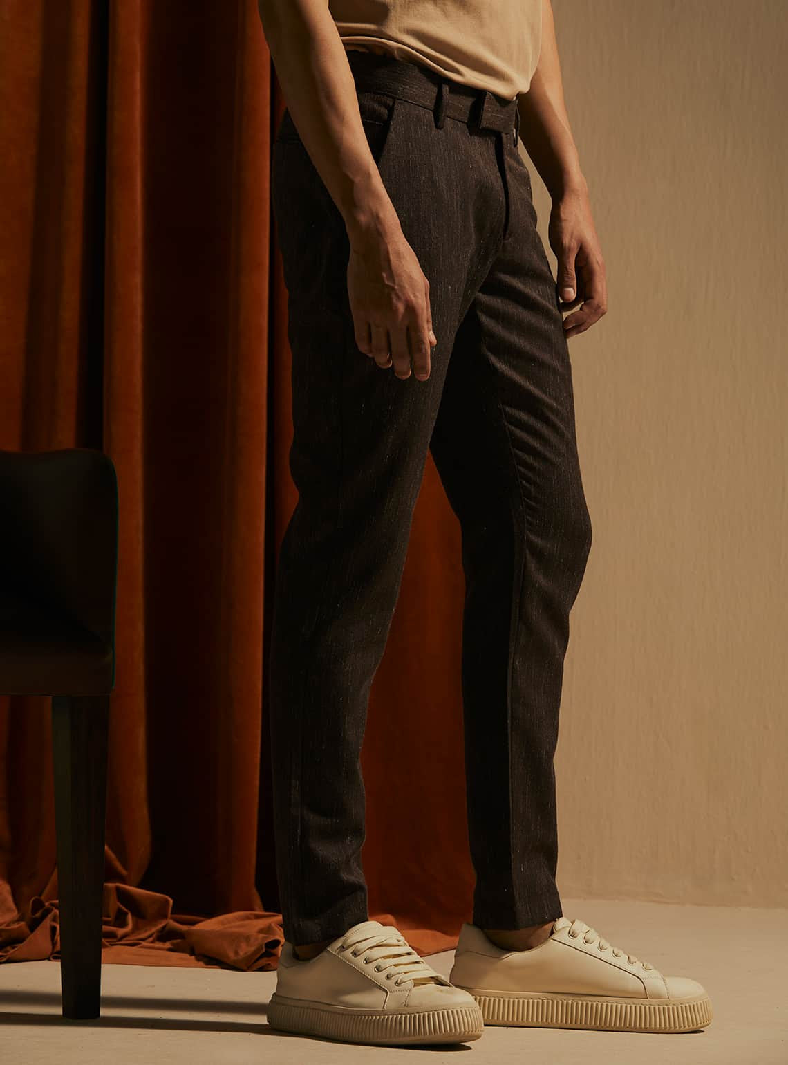 Dark Rosewood Trouser