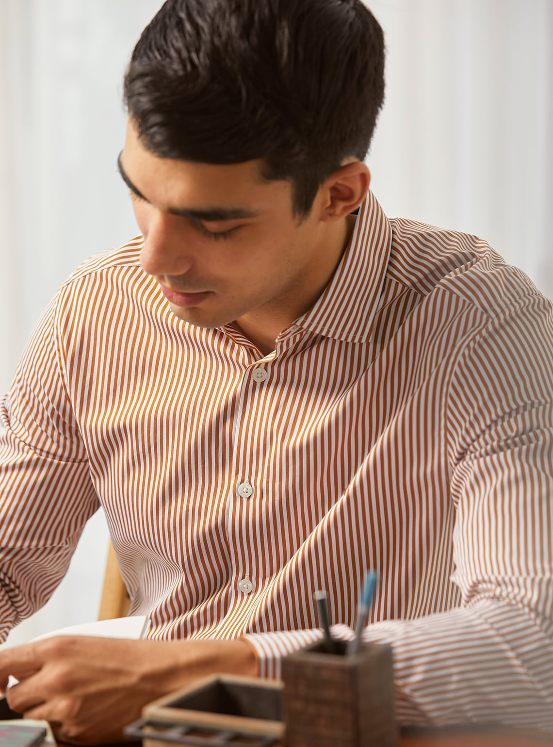 Tan Stripe Shirt