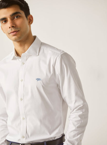 Alp White Shirt - Blue Mark