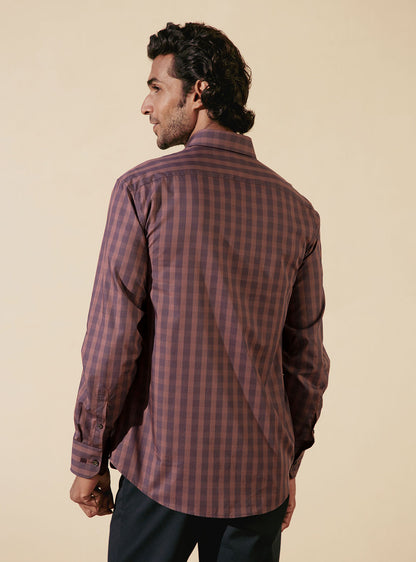 Mauve Check Shirt