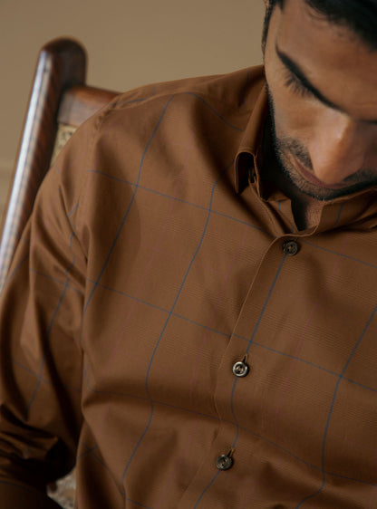 Copper Grid Shirt