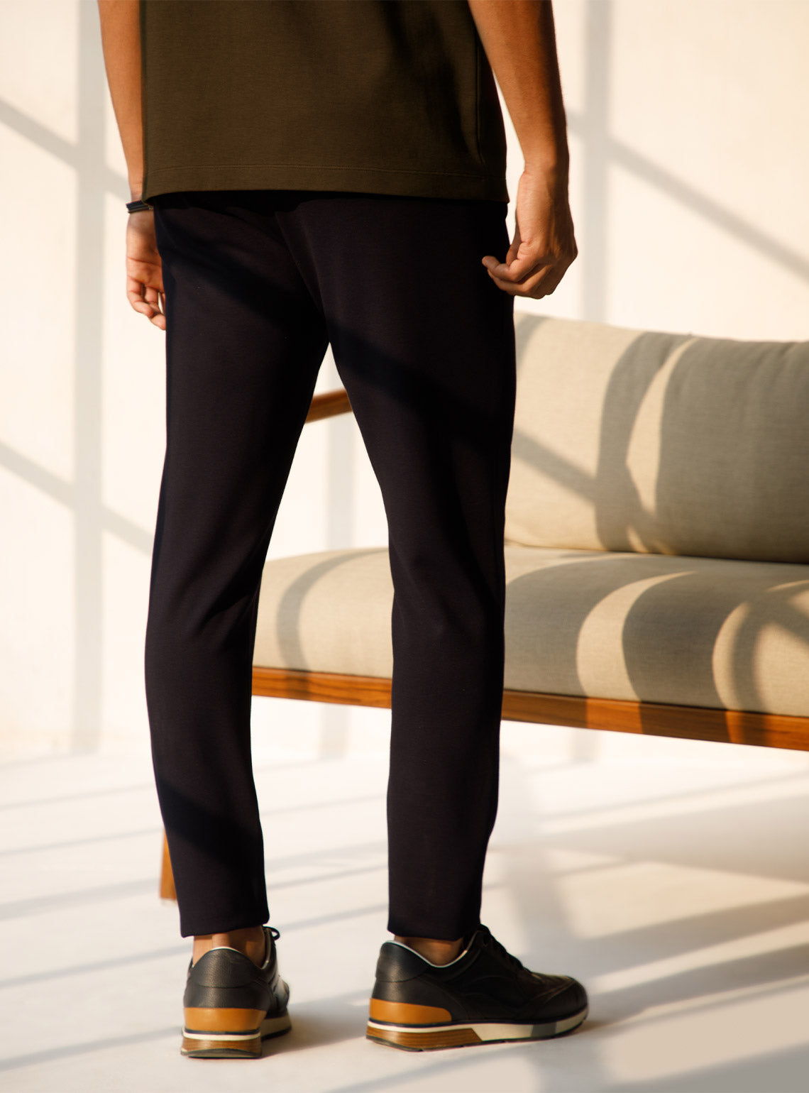 Navy Triblend Trouser