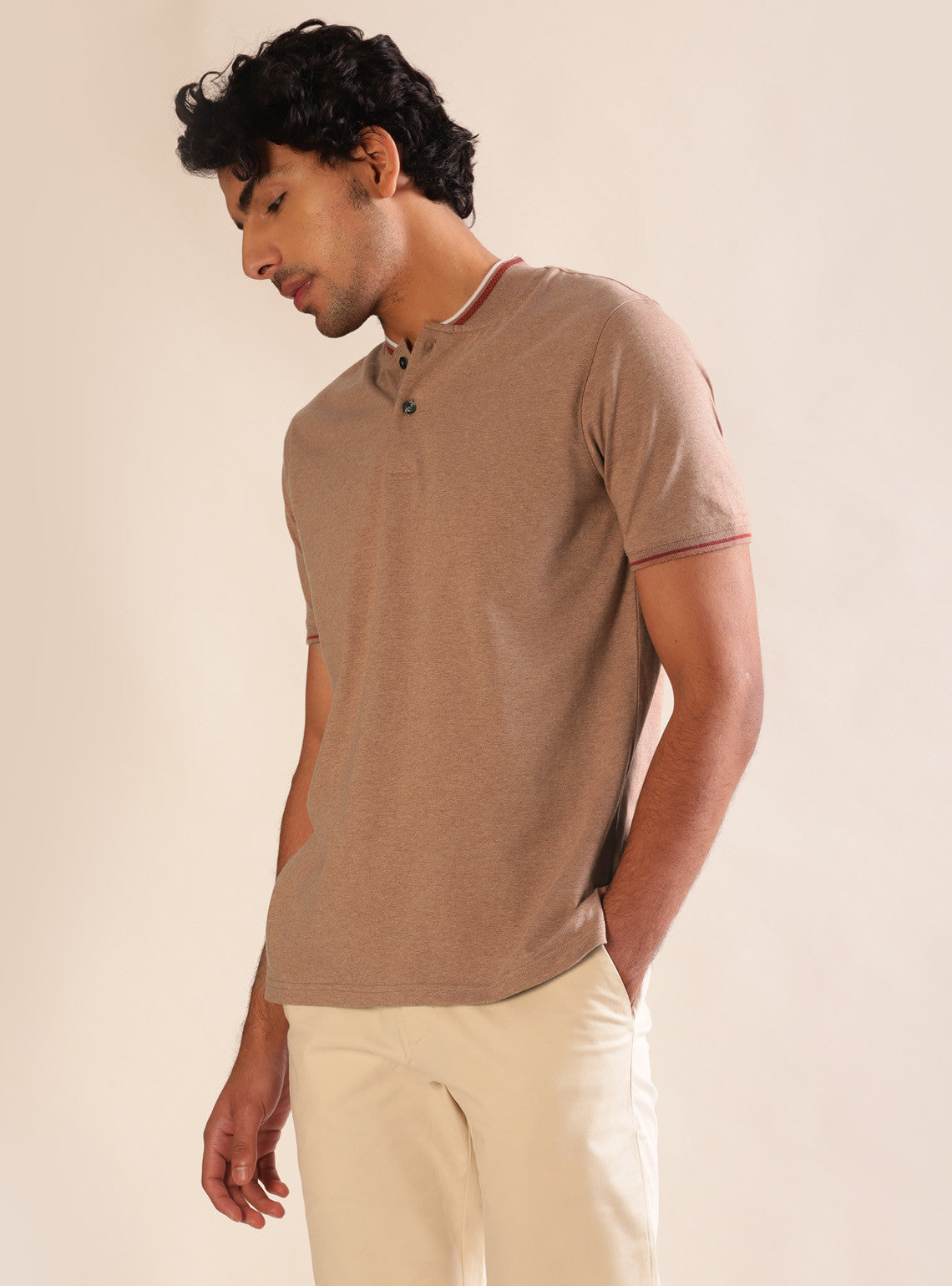 Sandstone Shirt - Baseball Collar