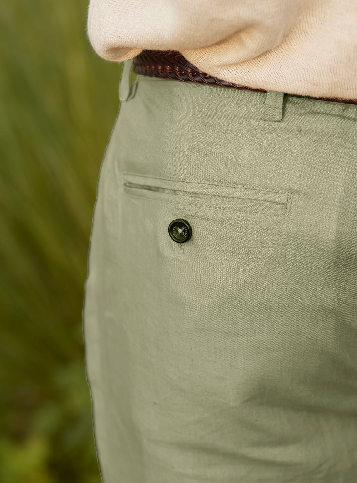 Sage Linen Chino