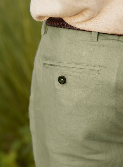 Sage Linen Chino