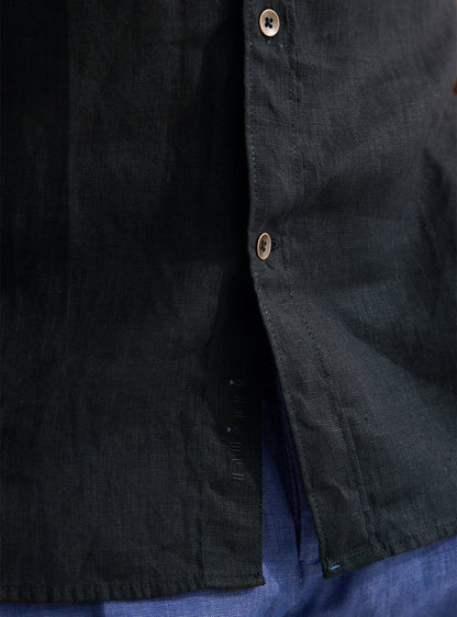 Black Charcoal Linen - Half