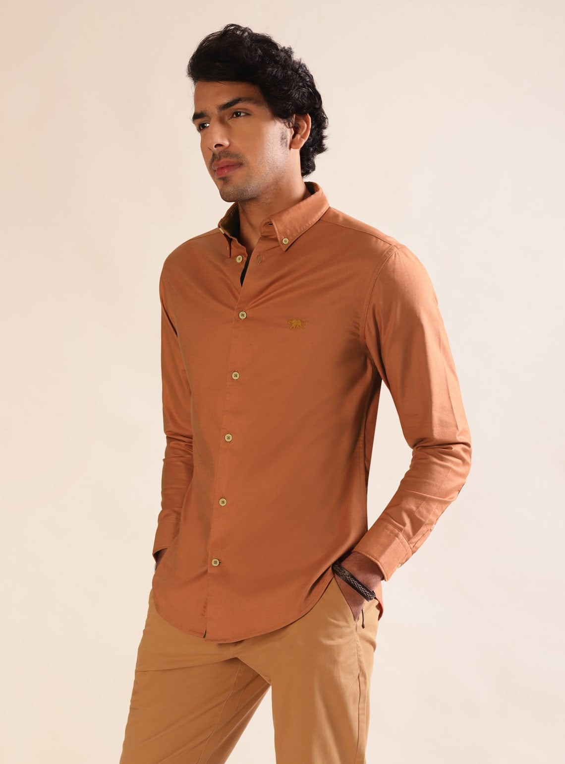 Rust Oxford Shirt - Full