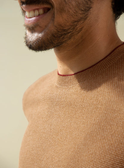 Terracotta Knit Crew