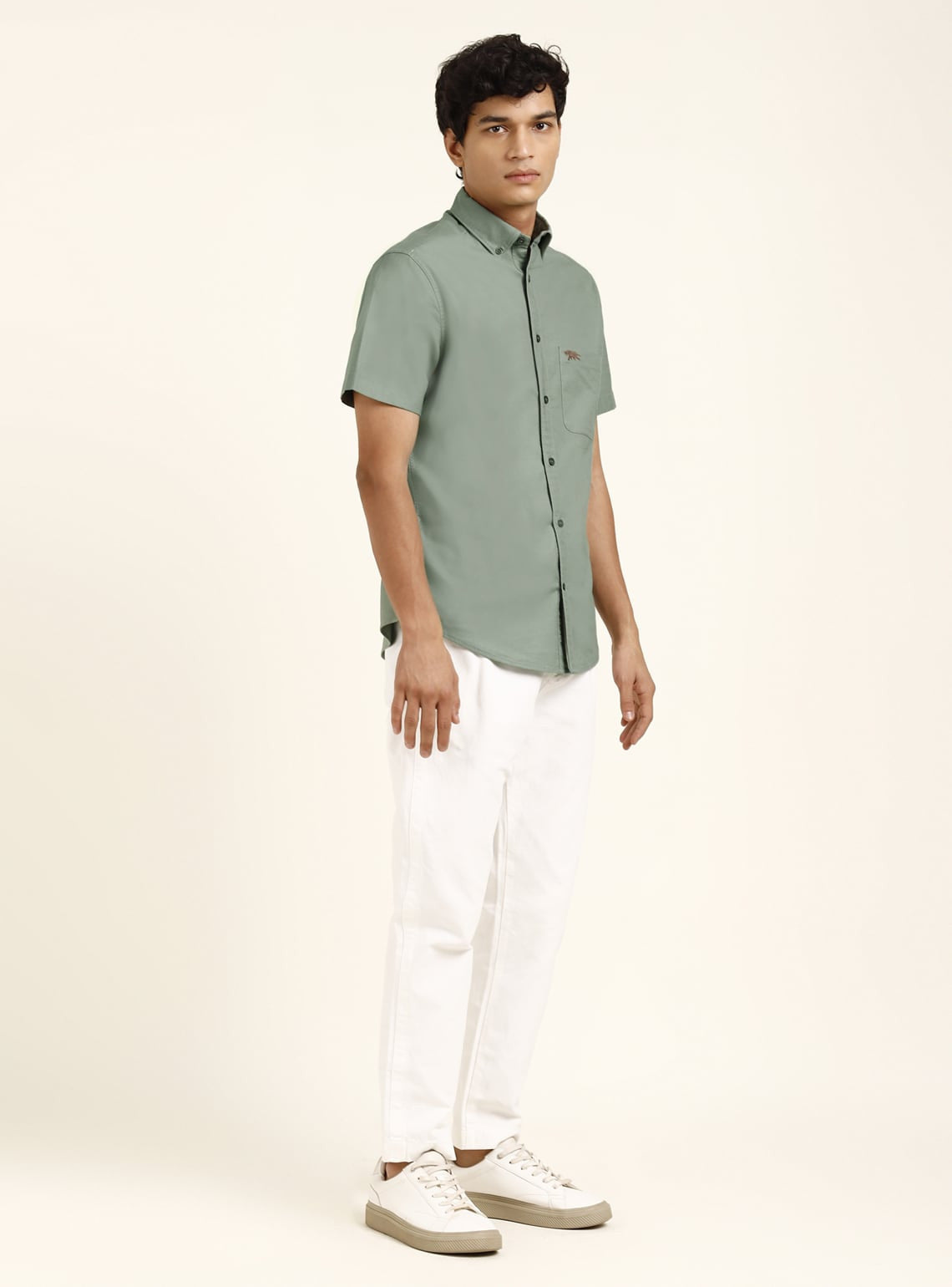 Mineral Green Shirt - Half