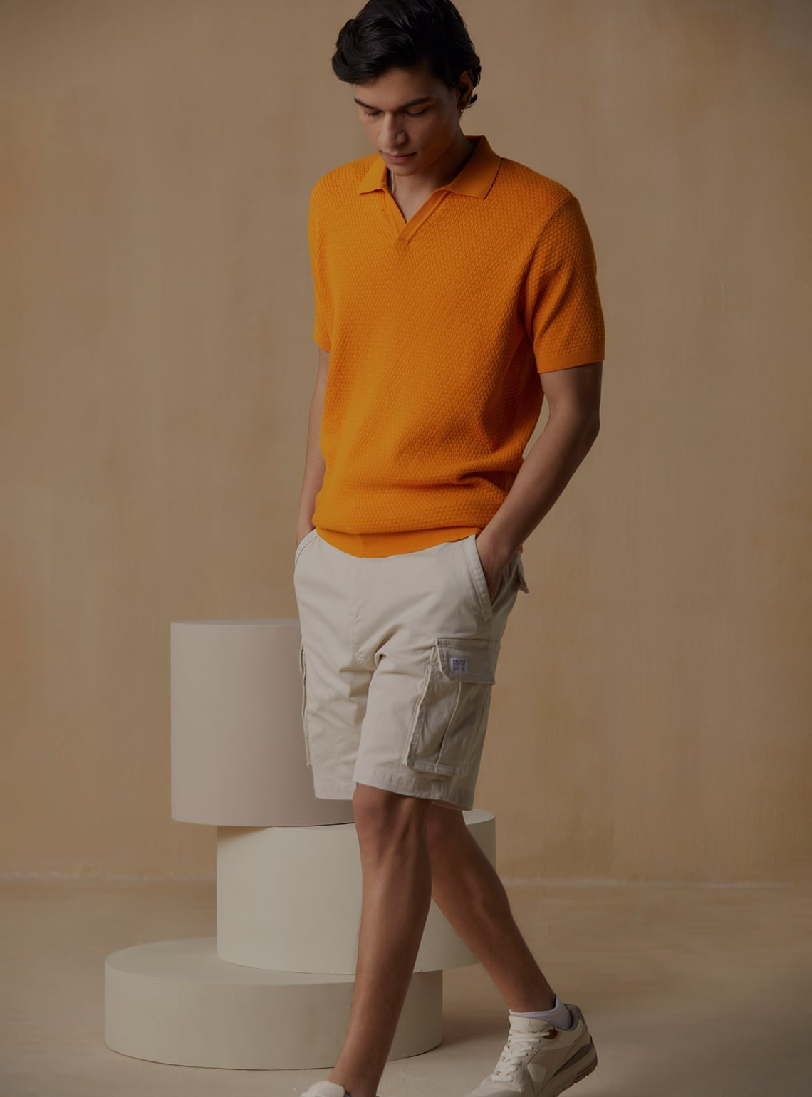 Tangerine Structured Polo