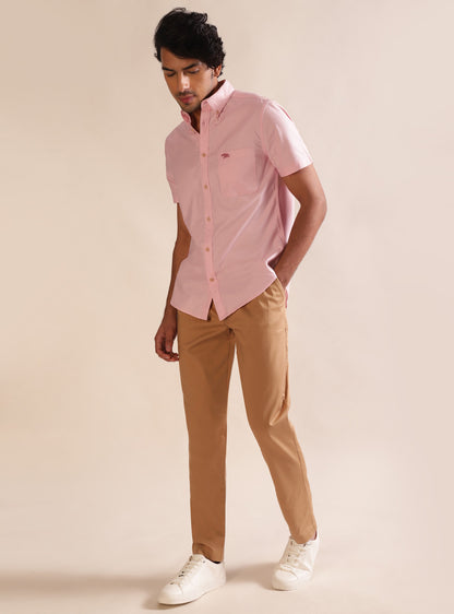 Coral Oxford Shirt