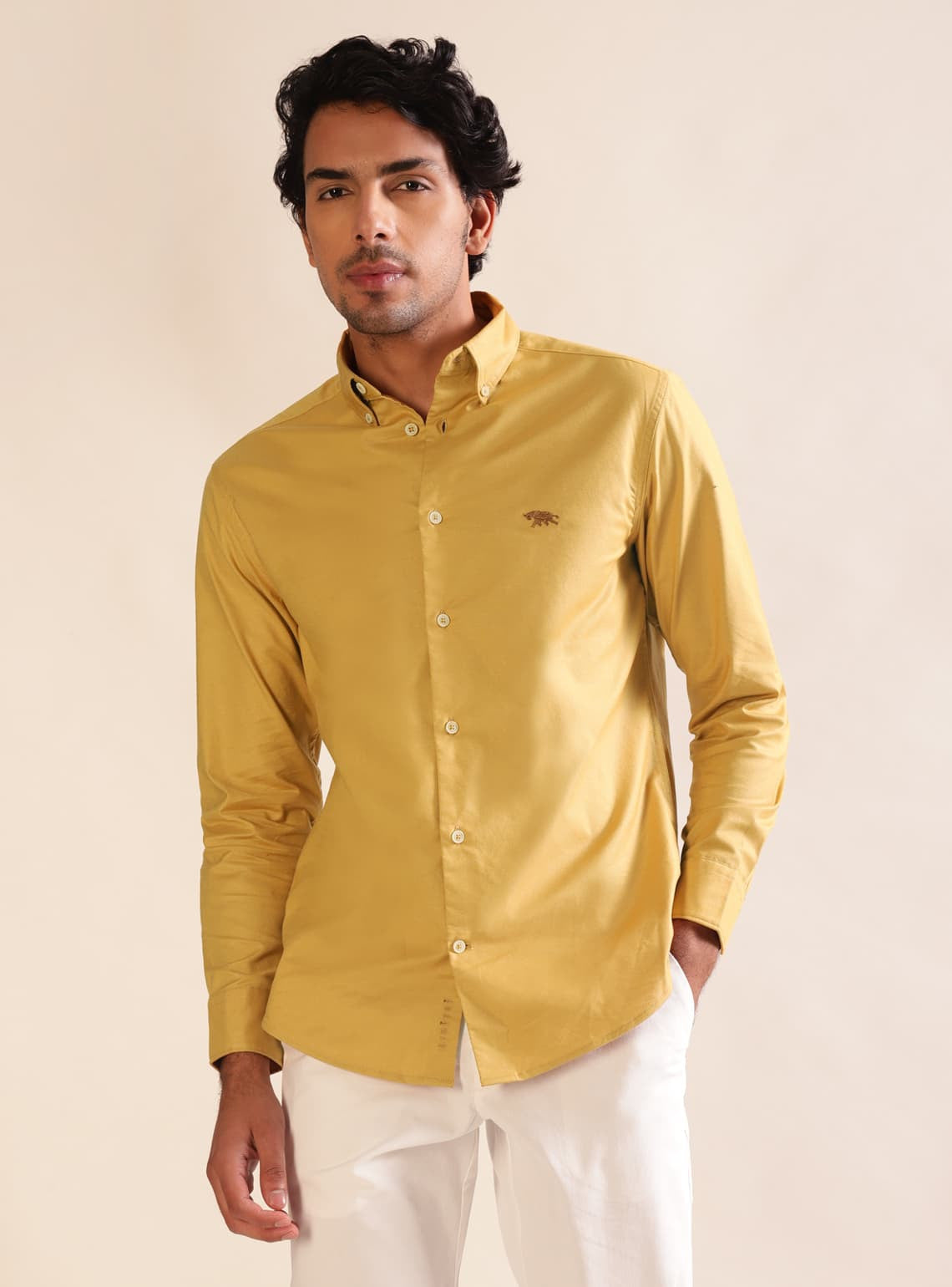 Ochre Oxford Shirt - Full