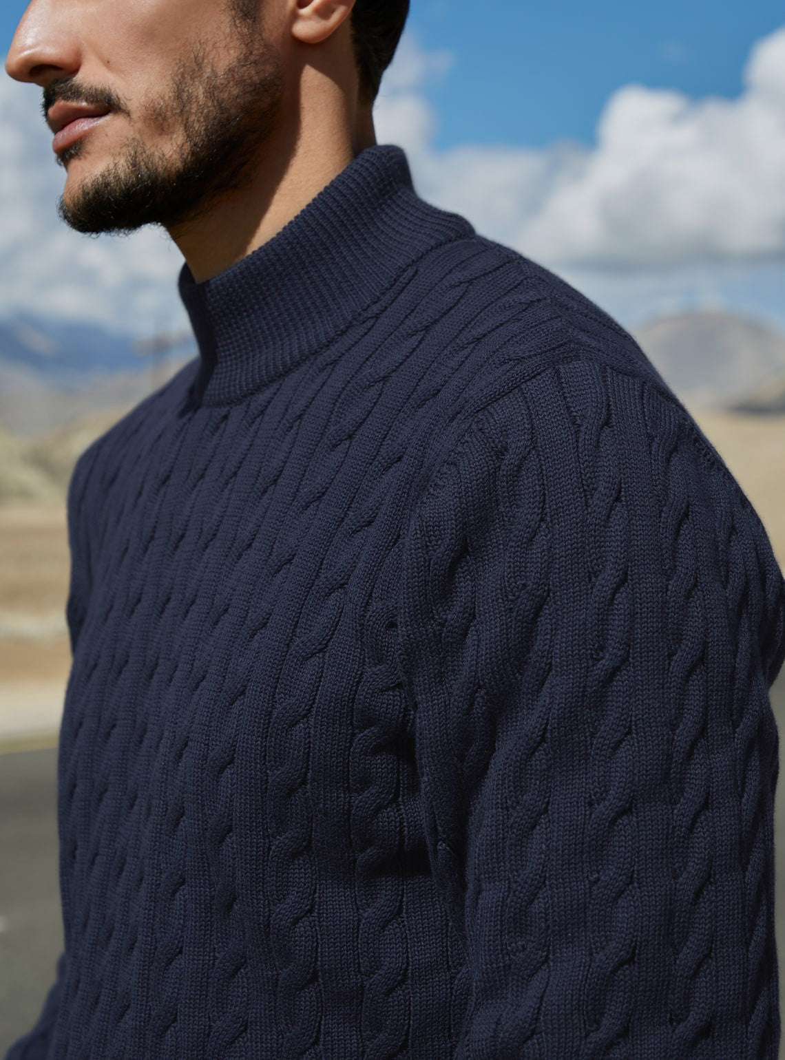 Navy Bunker Pullover