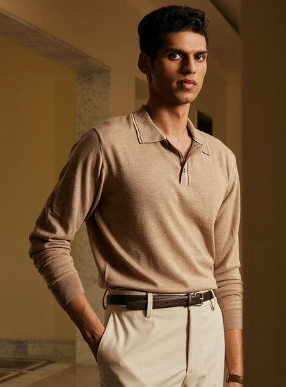 12. Oak Merino Polo