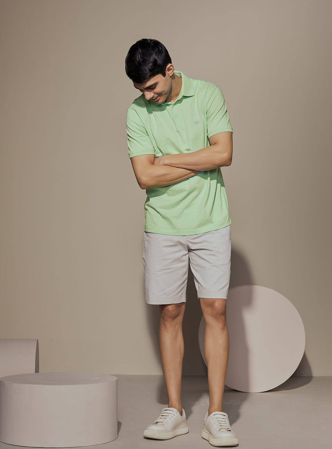 Light Emerald Melange Polo