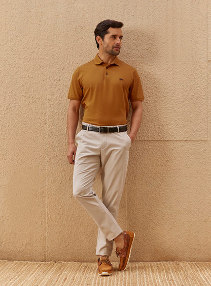 Ochre Pique Polo